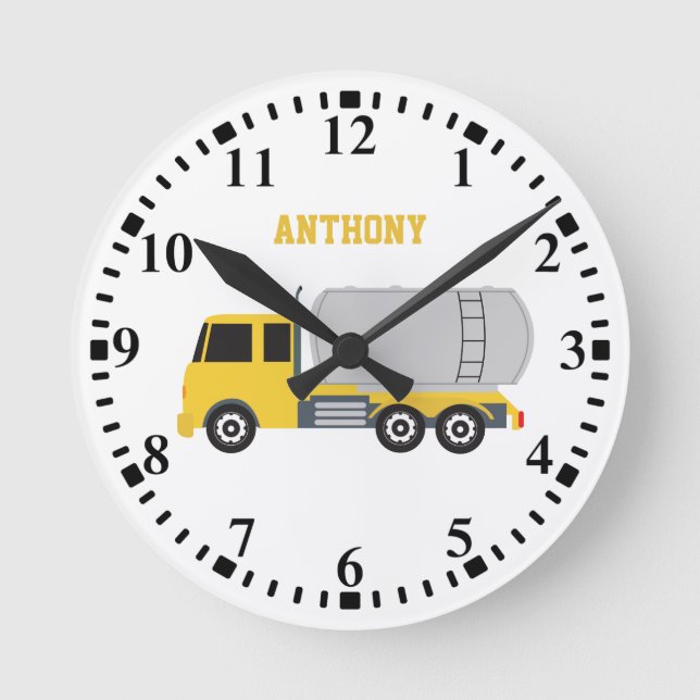 Horloge Ronde Camions de transport de camion de Tanker personnal (Recto)