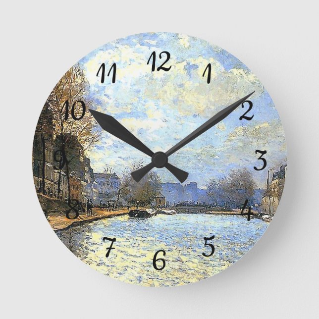 Horloge Ronde Canal St Martin Alfred Sisley (Recto)