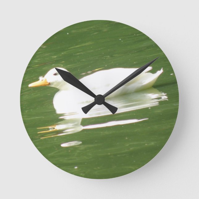 Horloge Ronde Canard sur l'horloge du mur d'eau (Recto)