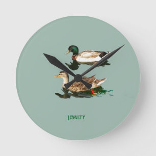 Horloge Ronde Canards colverts