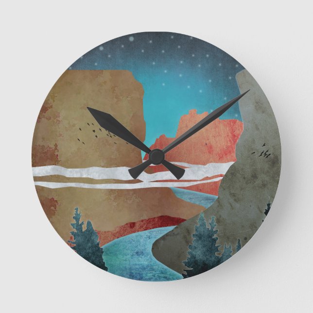 Horloge Ronde Canyon Birds (Recto)