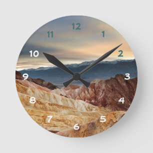 Horloge Ronde Canyon d'or au coucher du soleil