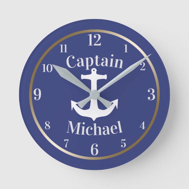 Horloge Ronde Capitaine de la marine Nautical (Recto)