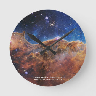 Horloge Ronde Carina Nebula Falaises cosmiques James Webb Hi-Res