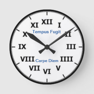 Horloge Ronde Carpe diem Wall Clock
