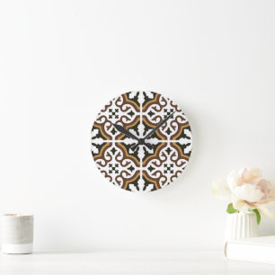 Horloge Ronde Carreaux portugais 3
