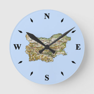 Horloge Ronde Carte bulgare