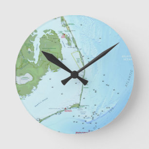 Horloge Ronde Carte des banques extérieures