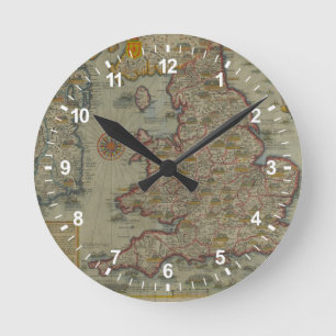 Horloge Ronde Carte des invasions de l'Angleterre et de