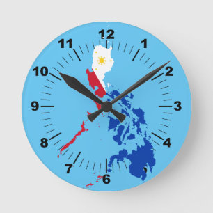 Horloge Ronde Carte des Philippines