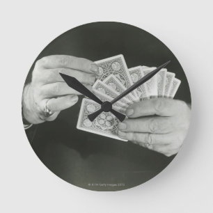Horloge Ronde Cartes de jeu