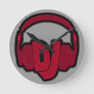 Horloge Ronde casque DJ musique