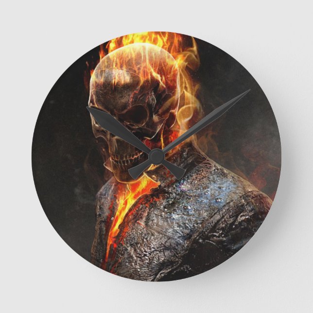 Horloge Ronde cavalier fantôme (Recto)