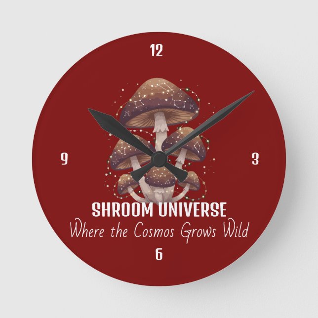 Horloge Ronde Celestial Mushroom Constellation Universe (Recto)