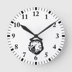 Horloge Ronde Cercle du dragon pluvieux, 24h/24