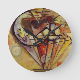 Horloge Ronde Cercles Abstraits Kandinsky