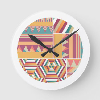 Horloge Ronde Cercles de couleur