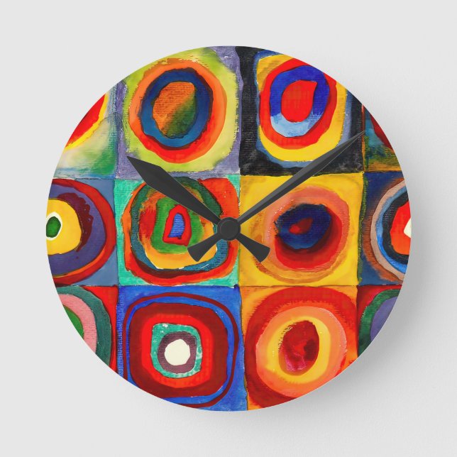 Horloge Ronde Cercles Wassily Kandinsky (Recto)