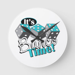 Horloge Ronde C'est l'heure de Bunco !