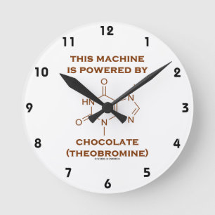 Horloge Ronde Cette machine est actionnée par le chocolat (la