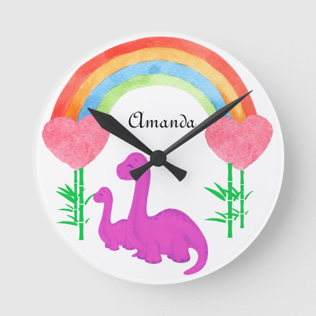 Horloge Ronde Chambre à coucher fantaisiste personnalisée pour e (Recto)