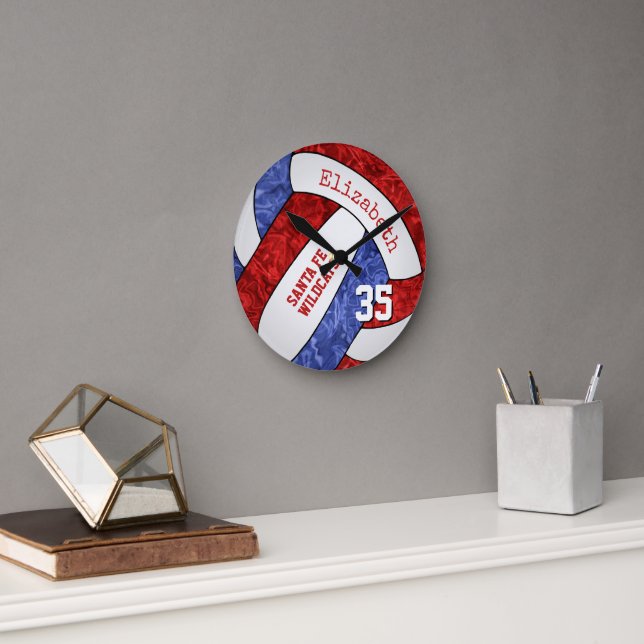 Horloge Ronde chambre de volley-ball de sport (Bureau)