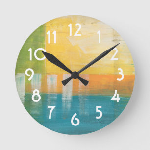 Horloge Ronde Champs Citrus I