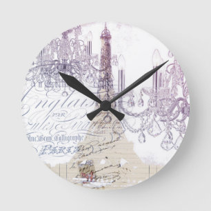 Horloge Ronde chandelier paris tour eiffel