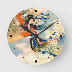 Horloge Ronde Chang'e s'envole vers la lune