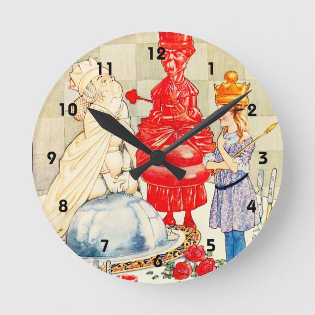 Horloge Ronde Chansons D'Alice : La Poisson Riddle (Recto)