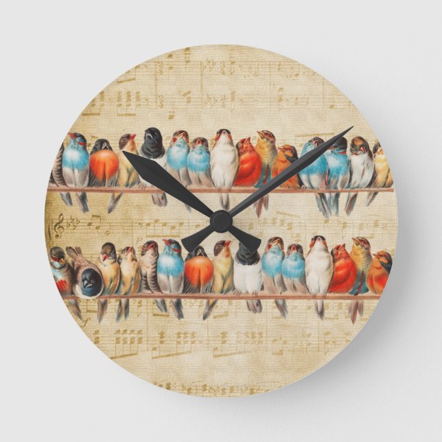 Horloge Ronde Chant et Chirping (Recto)