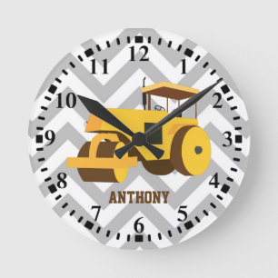 Horloge Ronde Chariot de construction à roulettes personnalisées