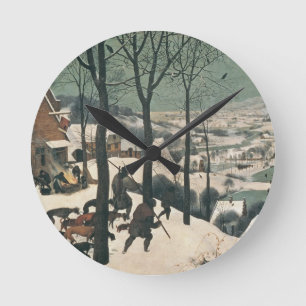 Horloge Ronde Chasseurs dans la neige - janvier 1565