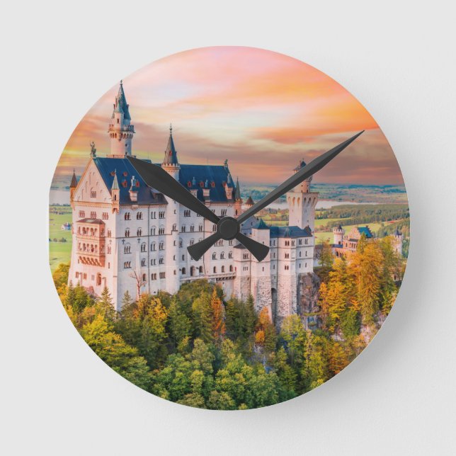 Horloge Ronde Château de Neuschwanstein Bavière (Recto)
