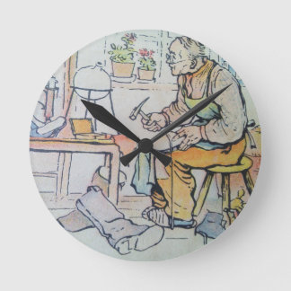 Horloge Ronde Chaussure de chaussures entreprise de réparation a