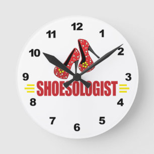 Horloge Ronde Chaussures amusantes