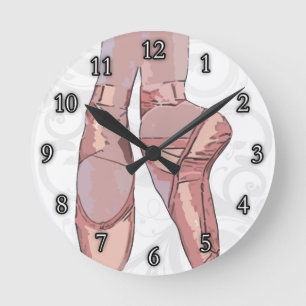 Horloge Ronde Chaussures de ballets