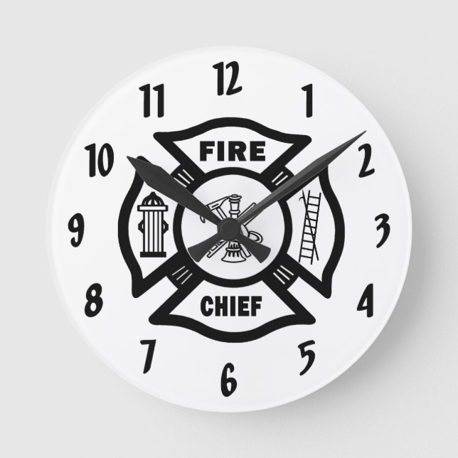 Horloge Ronde Chef d'incendie   (Recto)