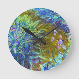 Horloge Ronde Chemin à travers les iris Claude Monet