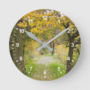 Horloge Ronde Chemin de l'automne