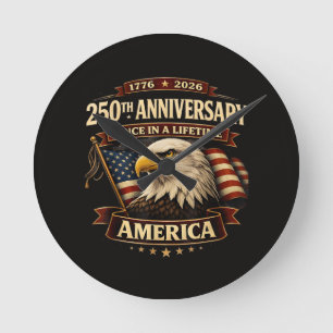 Horloge Ronde Chemise 250e anniversaire États-Unis 250e Amérique