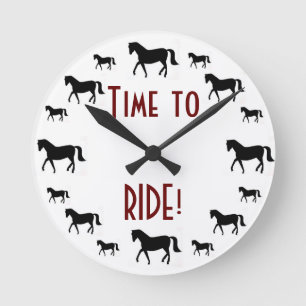 Horloge Ronde Cheval