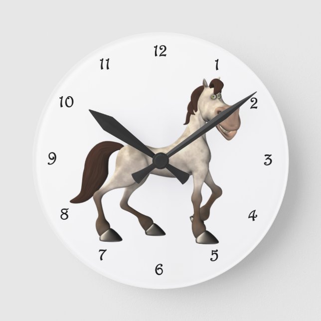 Horloge Ronde Cheval de dessin (Recto)