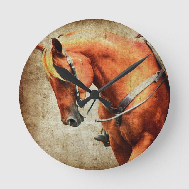 Horloge Ronde Cheval de l'Ouest (Recto)