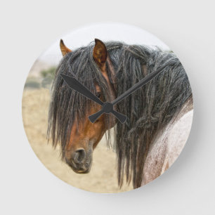 Horloge Ronde Cheval Mane