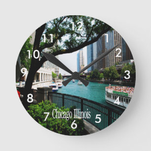 Horloge Ronde Chicago l'Illinois