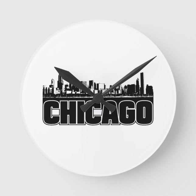 Horloge Ronde Chicago Skyline (Recto)