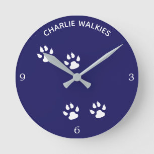 Horloge Ronde Chien