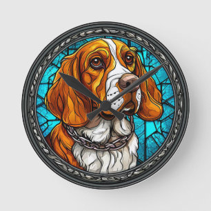 Horloge Ronde Chien Beagle mignon