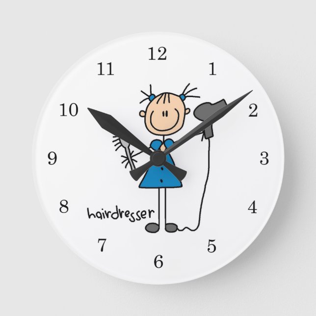 Horloge Ronde Chiffre de coiffure (Recto)